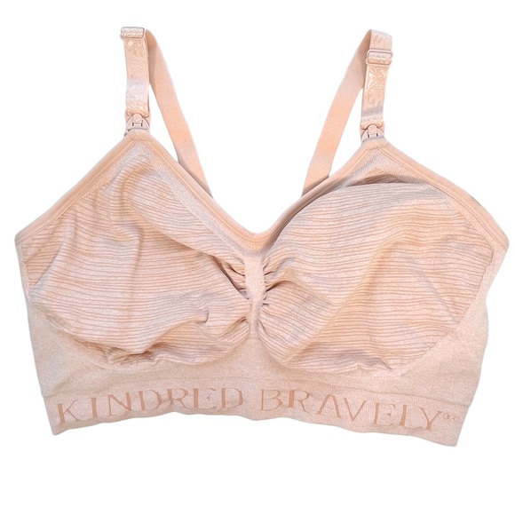 Kindred Bravely Sublime Pumping Nursing Bra * L / Large * Pink Heather Maternity - Picture 1 of 6